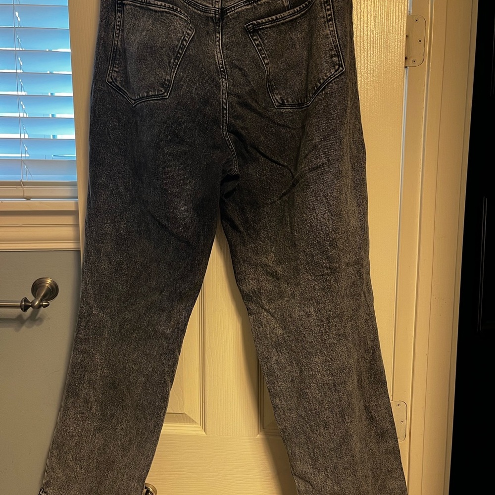 Good American Black and White stonewashed Jeans